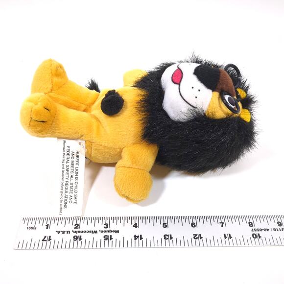 Hubert Lion Plush 8" w/ Glasses Harris Bank 2007 Animal Fair Stuffed Toy - Picture 6 of 6